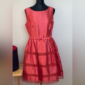 Like New Elegant Taylor Evening Dress Coral color- Size 10.